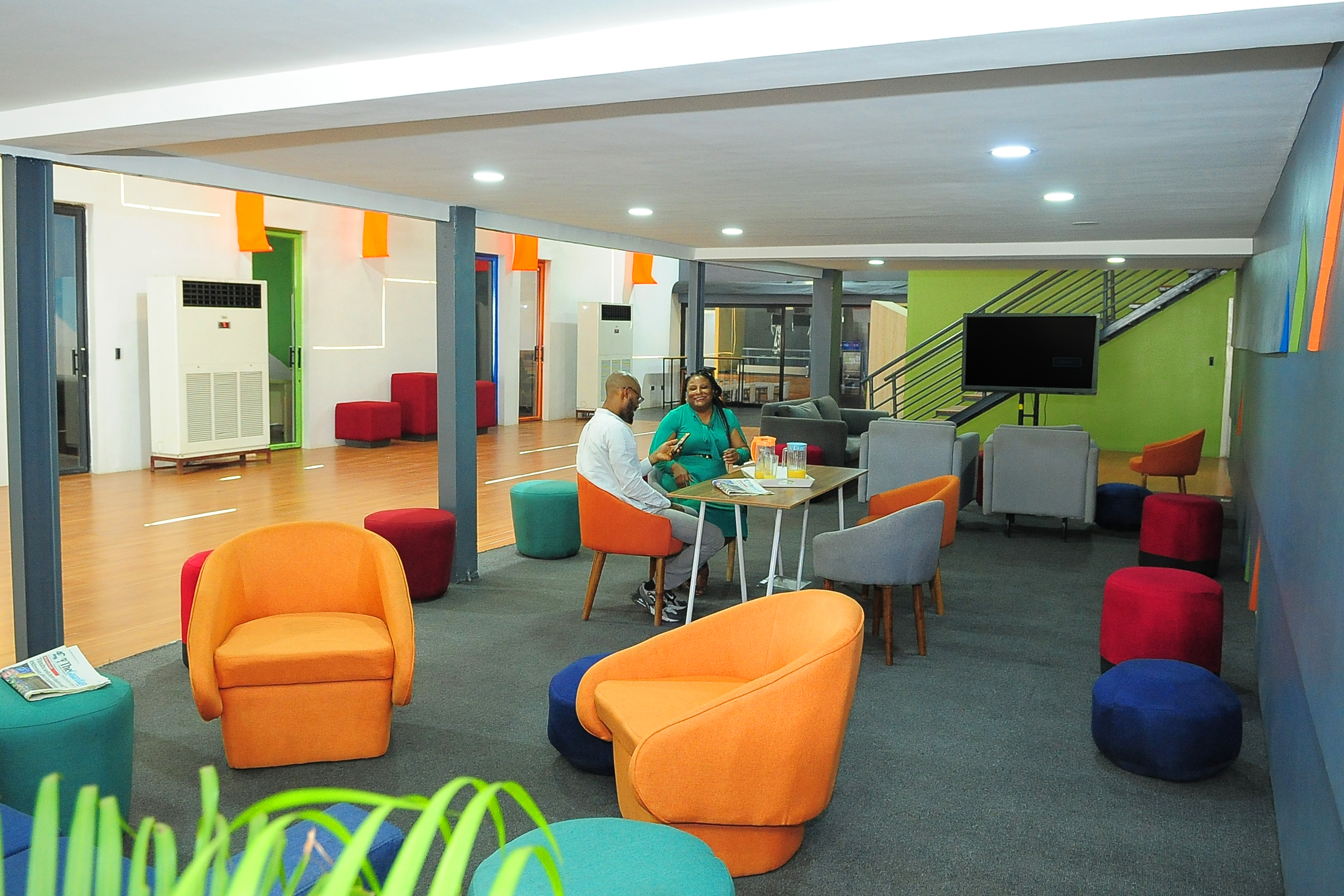Vibranium Valley lounge and community area